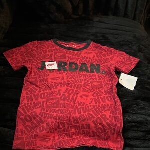Jordan Kids Red Jumpman Graphic Tee